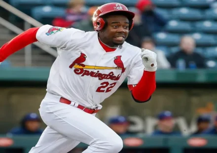 Jordan Walker celebrating after winning the 2026 Home Run Derby and earning the $1 million prize