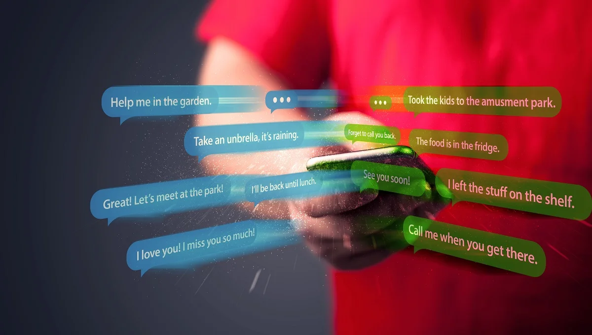 What does PMO mean in text? Smartphone displaying text messages representing PMO meaning in texting and social media.