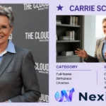 Carrie Schenken and her partner Amanda Bearse attending a public event together.