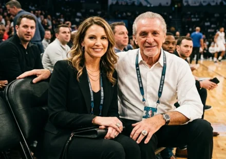 Chris Rodstrom, wife of NBA coach Pat Riley, during a public appearance